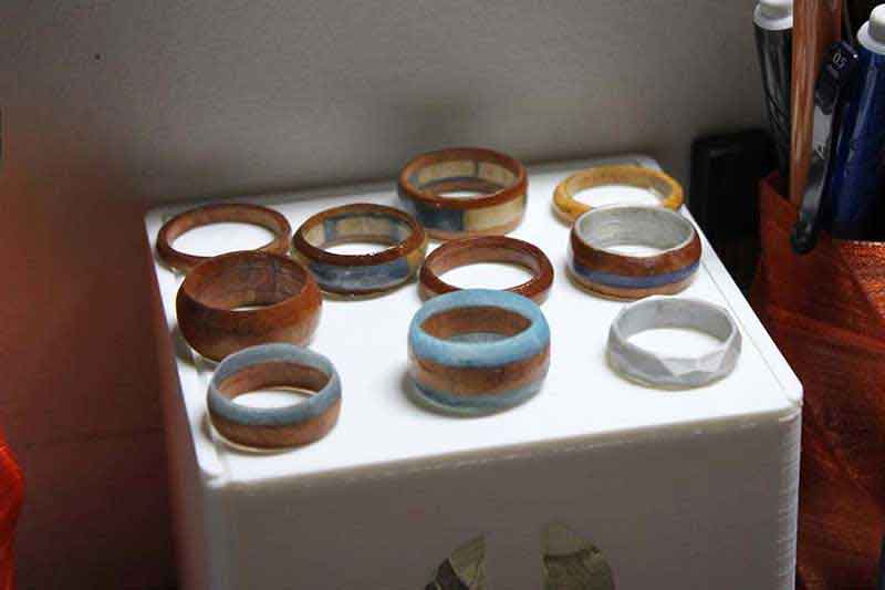 Turned Wood Rings